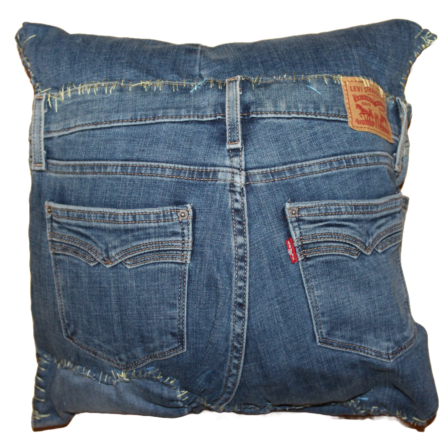 Denim Pillow 004 : 16" x 16"