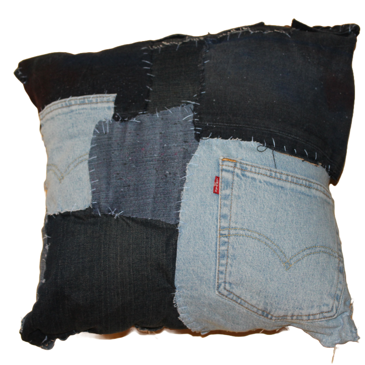 Denim Pillow 011 : 15" x 15"