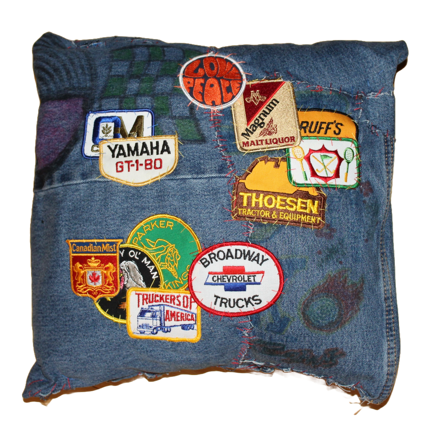 Denim Pillow 010 : 15" x 15"
