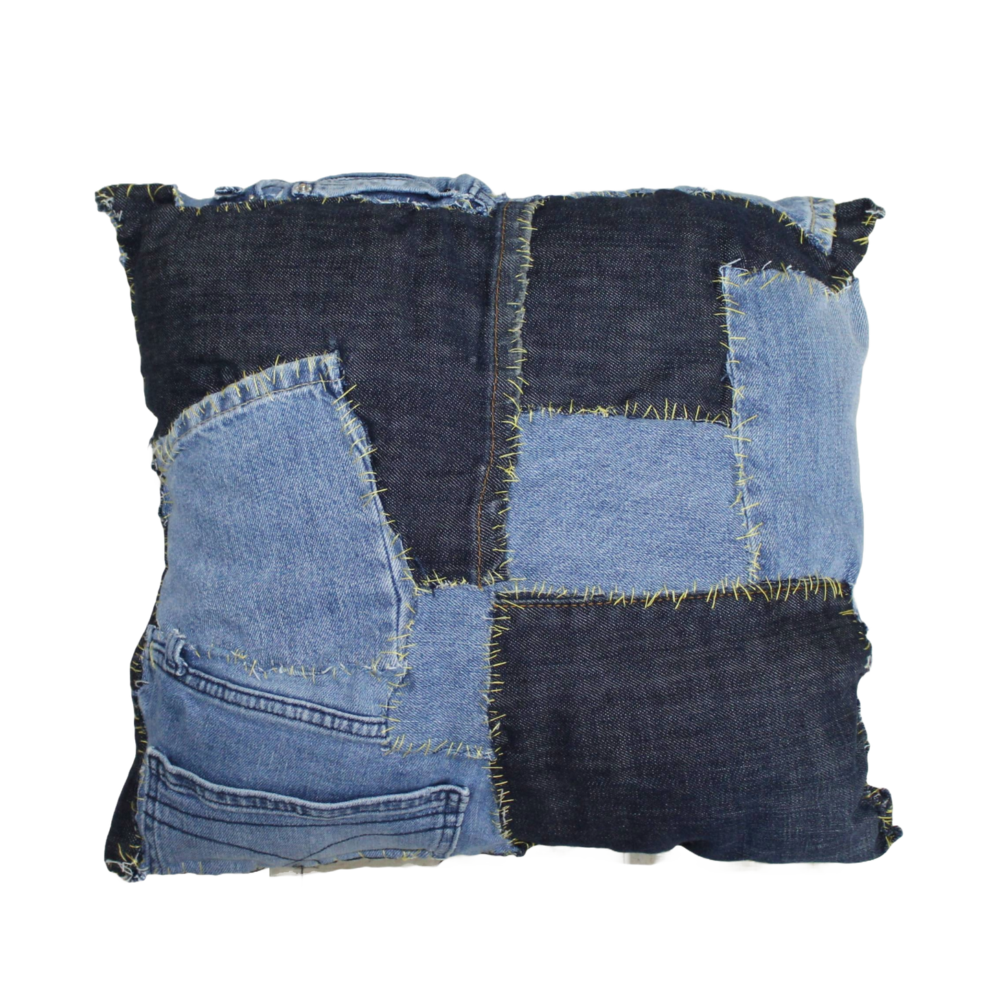 Denim Pillow 008 : 15" x 15"