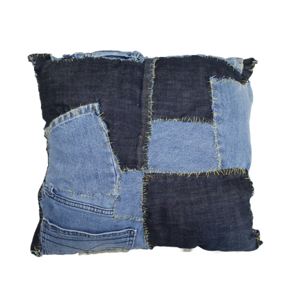 Denim Pillow 008 : 15" x 15"