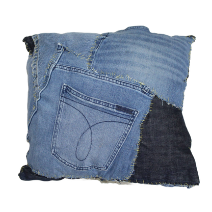 Denim Pillow 008 : 15" x 15"